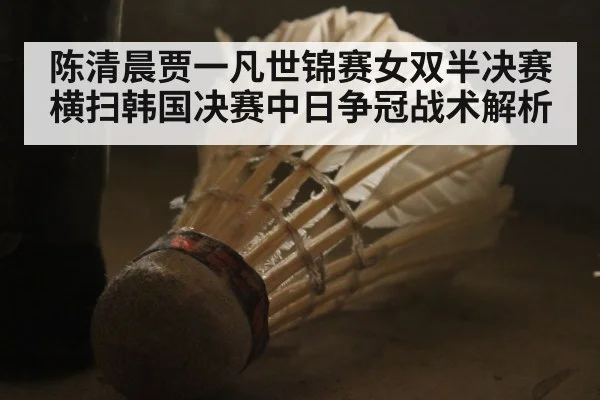 陈清晨贾一凡世锦赛女双半决赛横扫韩国决赛中日争冠战术解析